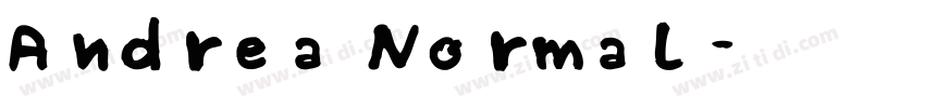 Andrea Normal字体转换